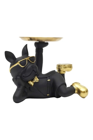 Esvazia-bolsos de aço inoxidável - Preto e dourado
