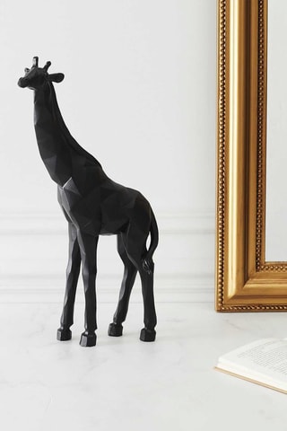 Origami de girafe - 19 x 40 x 9 cm - Preto