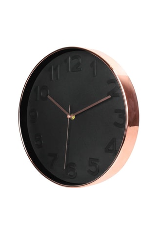 Relógio 30,5 cm - Preto e acobreado