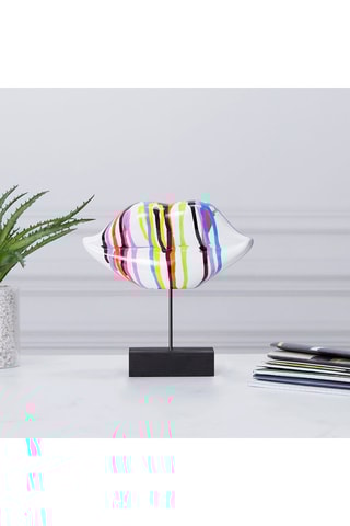 Escultura Boca Multicor - 20 cm