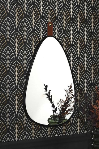 Espelho Chicago - 60,5 x 40,5 x 3 cm - Preto
