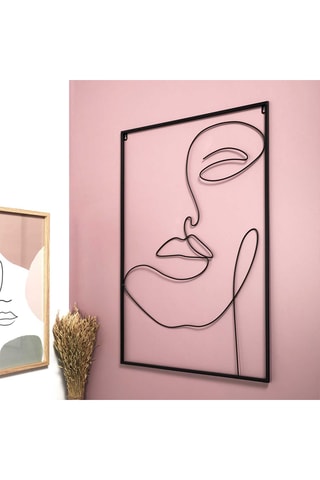 Quadro em forma de rosto - 60 x 90 cm