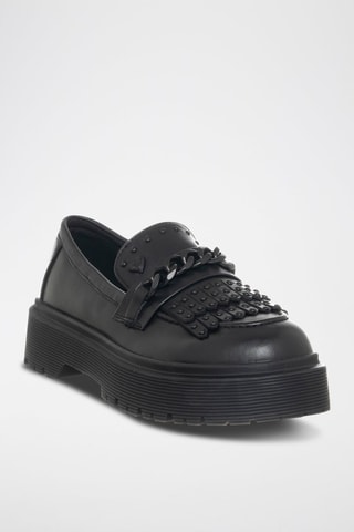 Mocassins de couro vegan - Preto - Braccialini