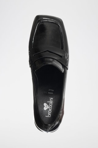 Mocassins envernizados de salto - Preto