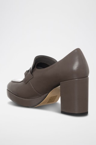 Mocassins de salto - Cinzento-escuro