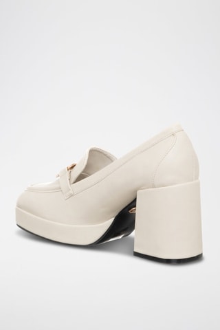 Mocassins de salto - Cru