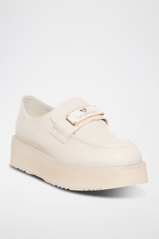 Mocassins com plataforma - Cru - Tua by Braccialini
