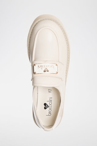 Mocassins com plataforma - Cru - Tua by Braccialini