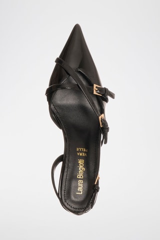 Sapatos de salto envernizados - Preto - Laura Biagiotti