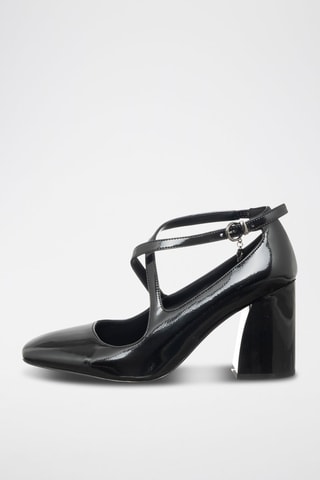 Babies com salto envernizados - Preto - Tua By Braccialini
