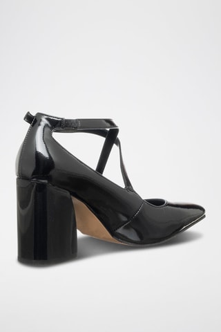 Babies com salto envernizados - Preto - Tua By Braccialini