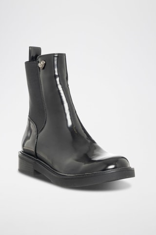 Botins Chelsea envernizados - Preto - Tua By Braccialini