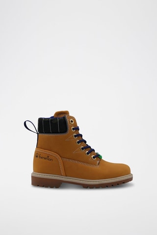 Botins Castanho e azul-marinho