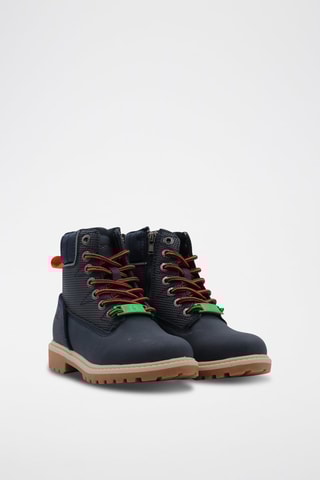 Botins Azul-marinho e laranja