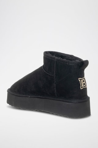 Botins forrados com plataforma - Preto - Laura Biagiotti