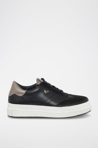 Sapatilhas com plataforma - Preto