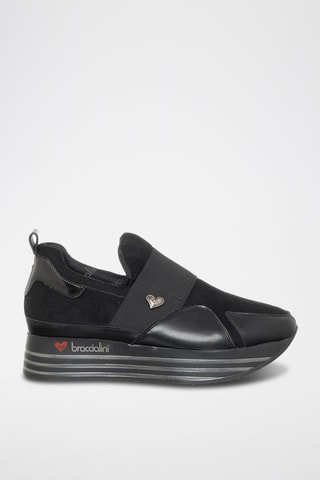 Sapatilhas com plataforma - Preto