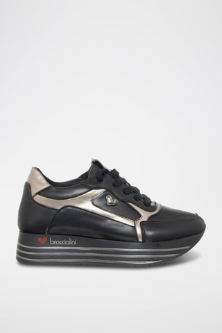 Sapatilhas com plataforma - Preto