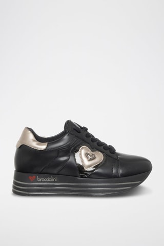 Sapatilhas com plataforma - Preto