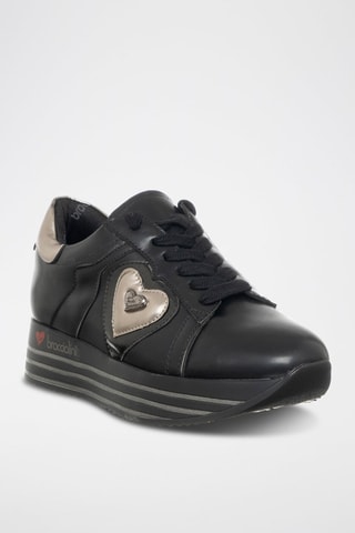 Sapatilhas com plataforma - Preto
