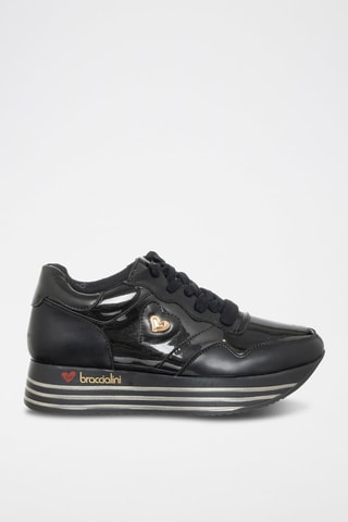 Sapatilhas com plataforma - Preto