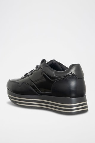 Sapatilhas com plataforma - Preto