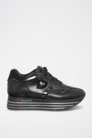 Sapatilhas com plataforma - Preto