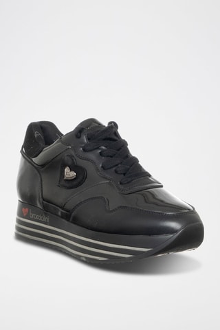 Sapatilhas com plataforma - Preto