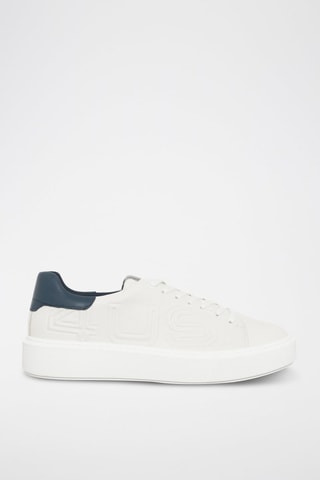 Sneakers Branco e azul-marinho
