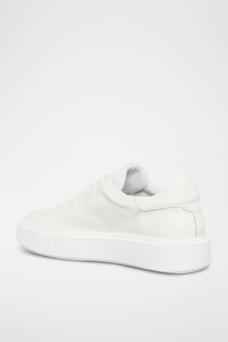 Sneakers em couro Branco