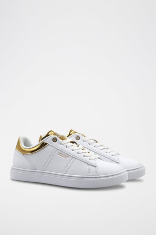 Sapatilhas Branco e dourado