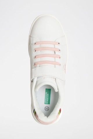 Sapatilhas Rosa e branco