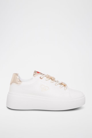 Sapatilhas com plataforma - Branco - Tua by Braccialini