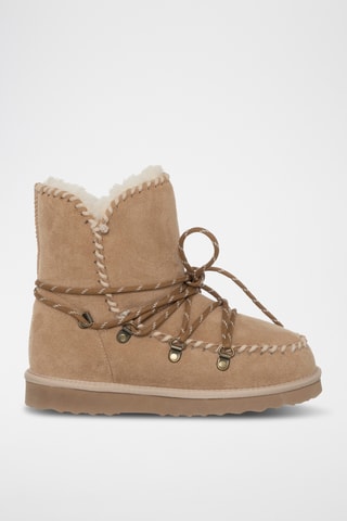Botins forrados - Bege - Laura Biagiotti