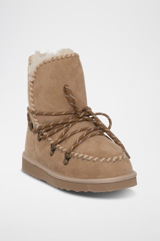 Botins forrados - Bege - Laura Biagiotti