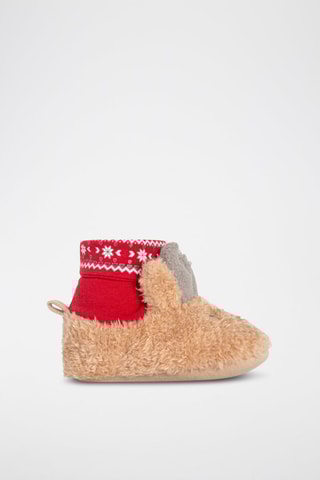 Pantoffels met Oortjes - Camel - Obaïbi