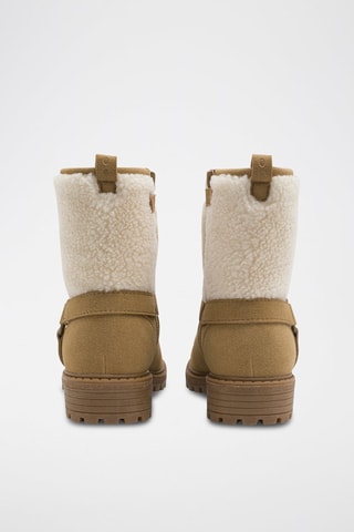 Gevoerde Enkellaarzen - Beige - Okaïdi