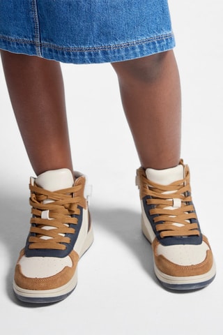Hoge Sneakers - Camel - Okaïdi