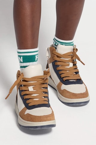 Hoge Sneakers - Camel - Okaïdi