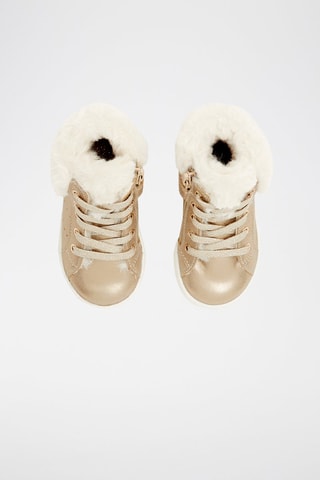 Hoge Gevoerde Sneakers - Goudkleurig - Obaïbi