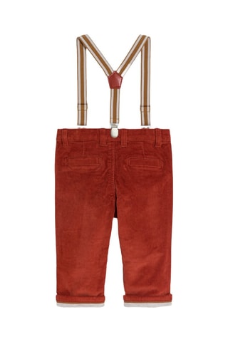 Velours Broek - Oranje - Obaïbi 