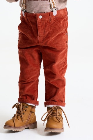 Velours Broek - Oranje - Obaïbi 