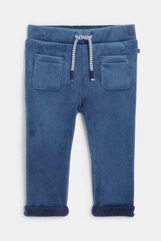 Velours Broek - Petrolblauw - Obaïbi