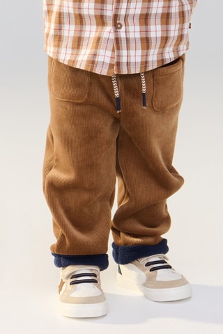 Velours Broek - Bruin - Obaïbi