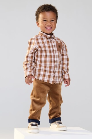Velours Broek - Bruin - Obaïbi
