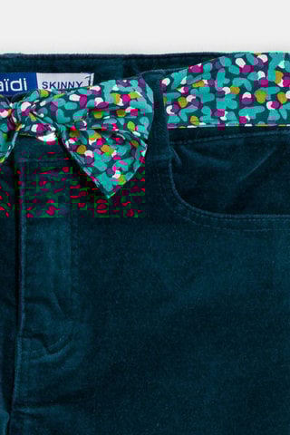 Velours Broek - Nachtblauw - Okaïdi
