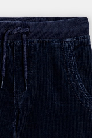 Velours Broek - Marineblauw - Okaïdi