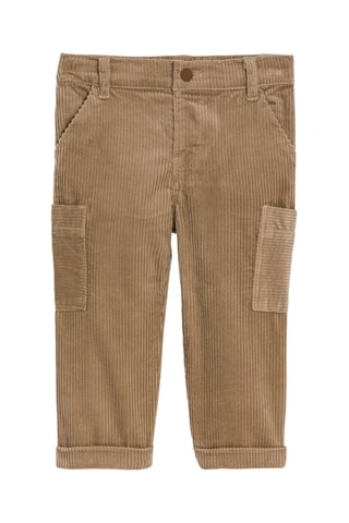 Velours Broek - Donkerbeige - Obaïbi