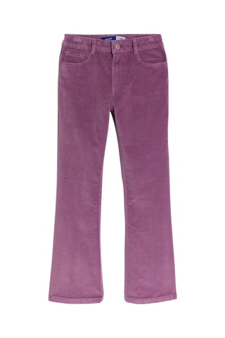 Velours Broek - Paars - Okaïdi