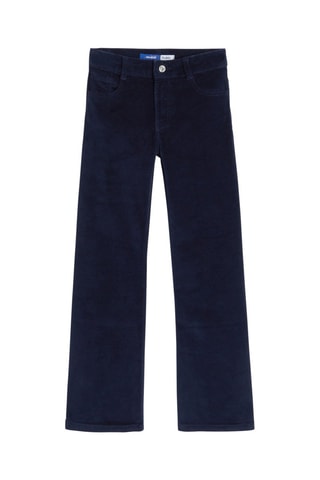 Velours Broek - Nachtblauw - Okaïdi